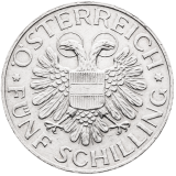 5 Schilling 1934 - Madona z Mariazell