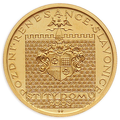 2.000 Kč - Štíty domů ve Slavonicích 2003