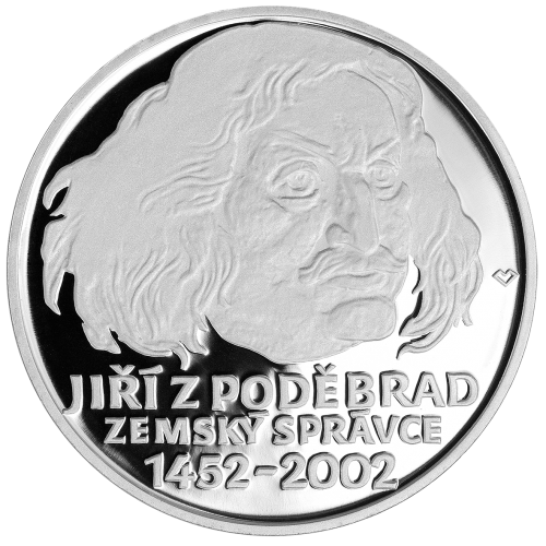 200 Kč - 550. výročí ustanovení Jiřího z Poděbrad zemským správcem 2002