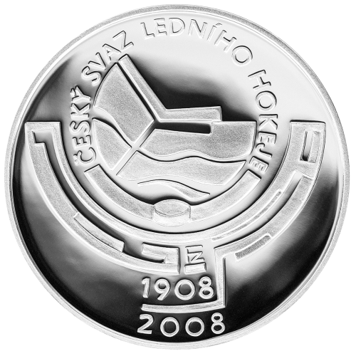 200 Kč - 100. výročí založení Českého svazu ledního hokeje 2008