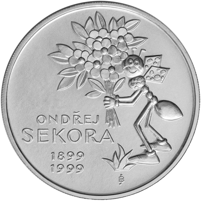 200 Kč - 100. výročí narození Ondřeje Sekory 1999