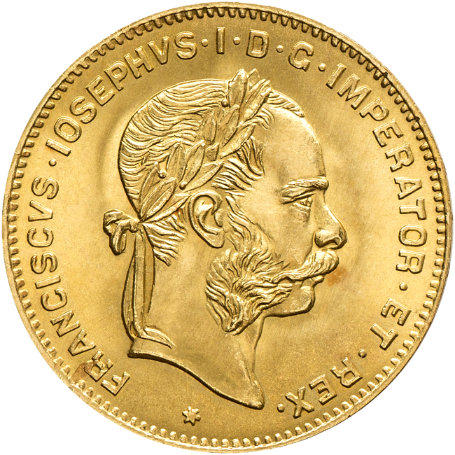 Zlatá mince 4 Zlatník 1892