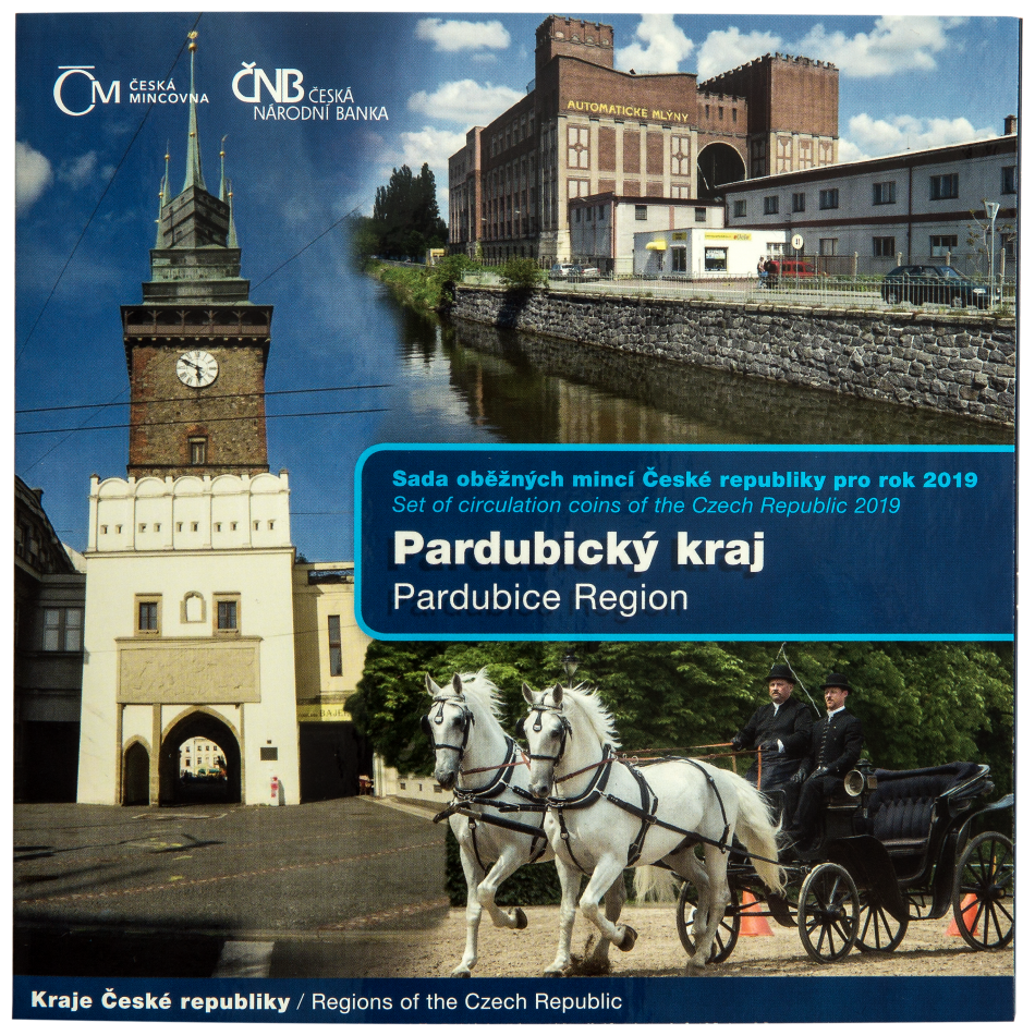 2019 - Sada oběžných mincí ČR - Pardubický kraj