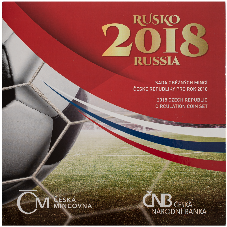 2018 - Sada oběžných mincí ČR - MS ve fotbale Rusko