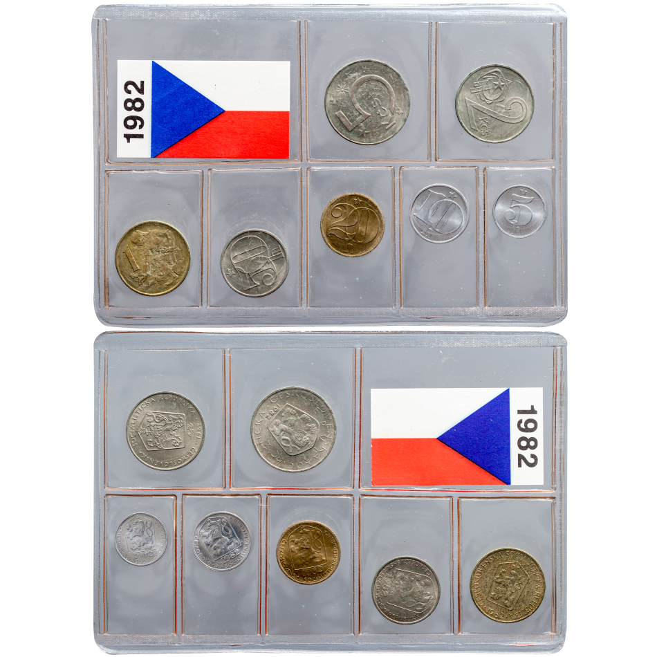 Sada oběžných mincí ČSSR - 1982 -