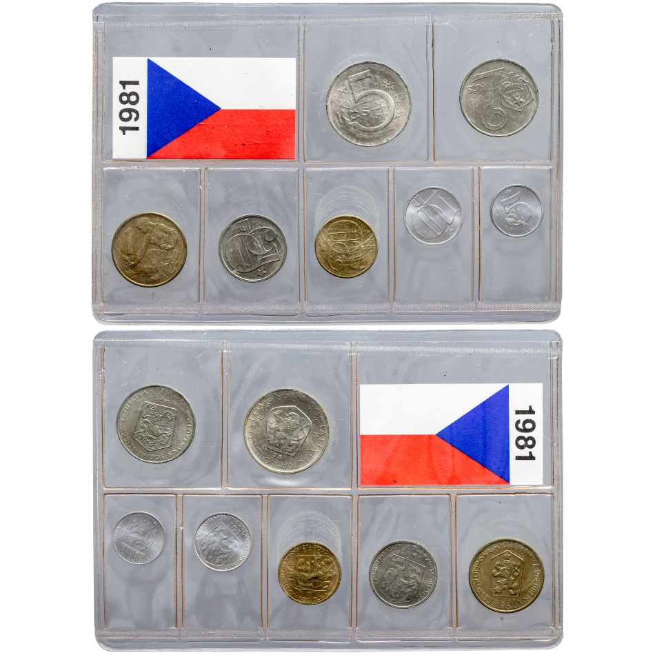 Sada oběžných mincí ČSSR - 1981 -