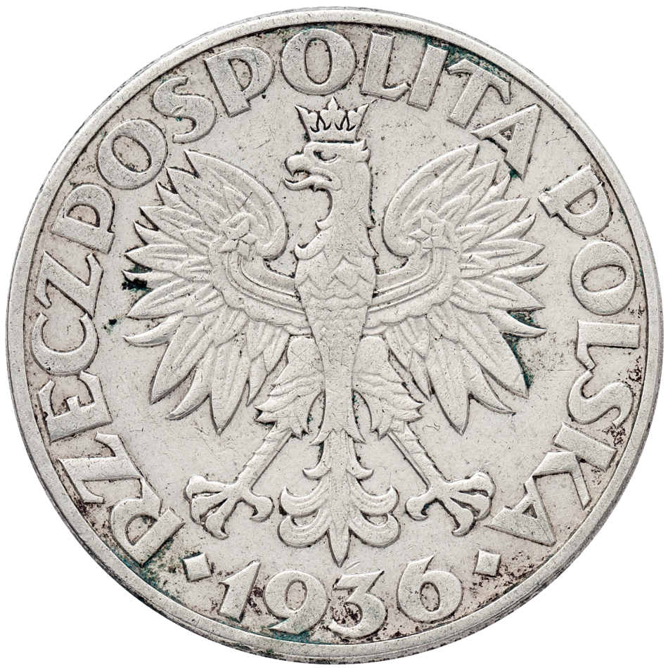 5 złotych - loď - 1936