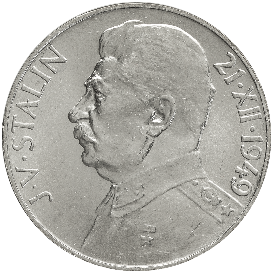 100 Kčs sedmdesáté výročí narození Josefa Stalina 1949
