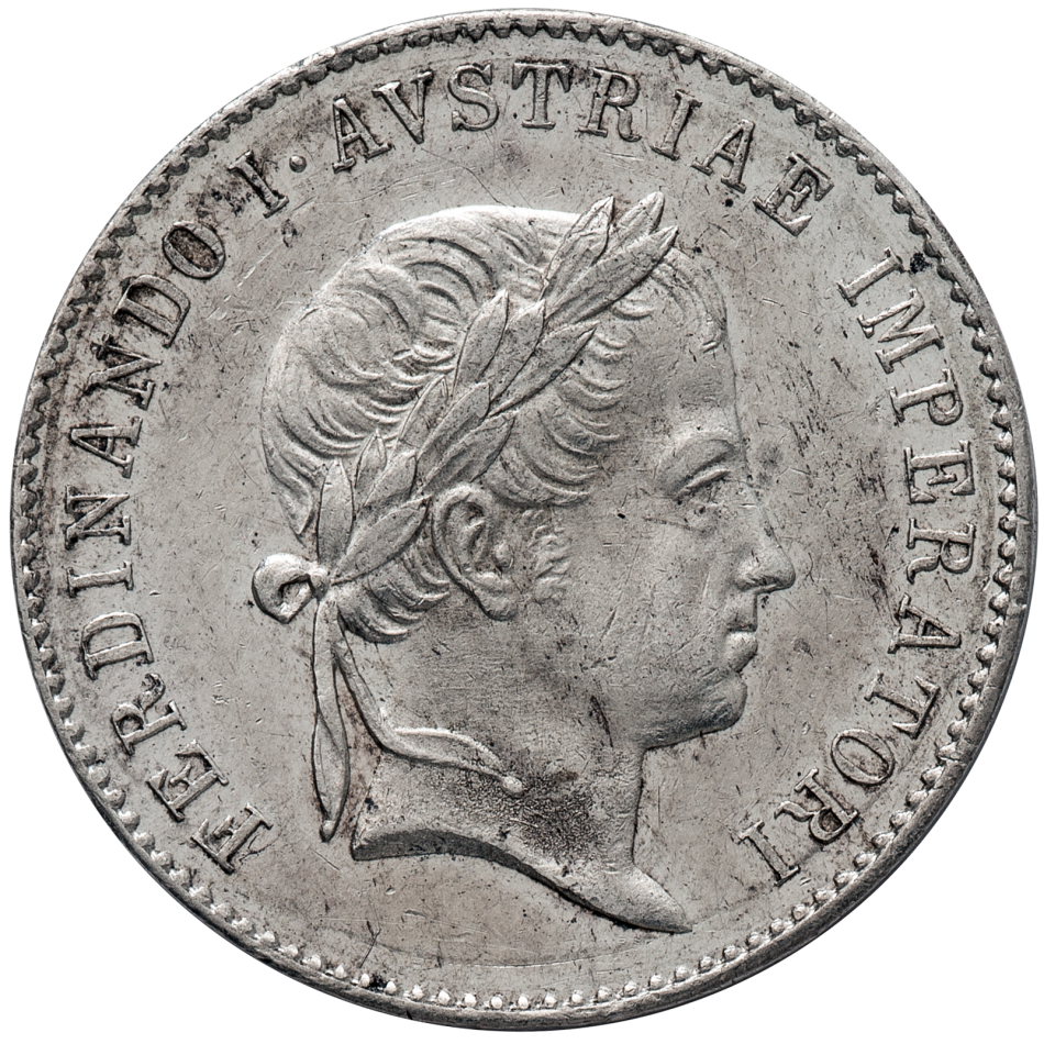 Stříbrný velký žeton 1835 - Ferdinand V.