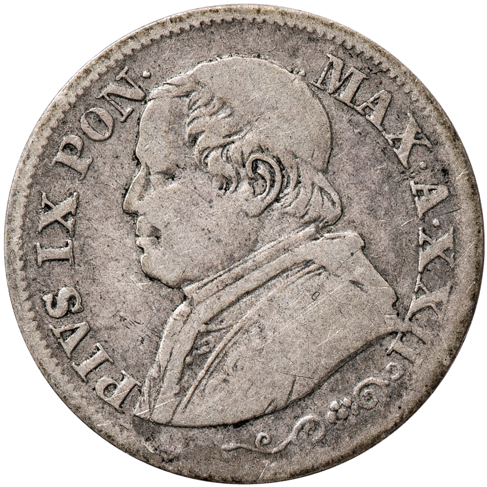 10 Soldi 1867 Pius IX.