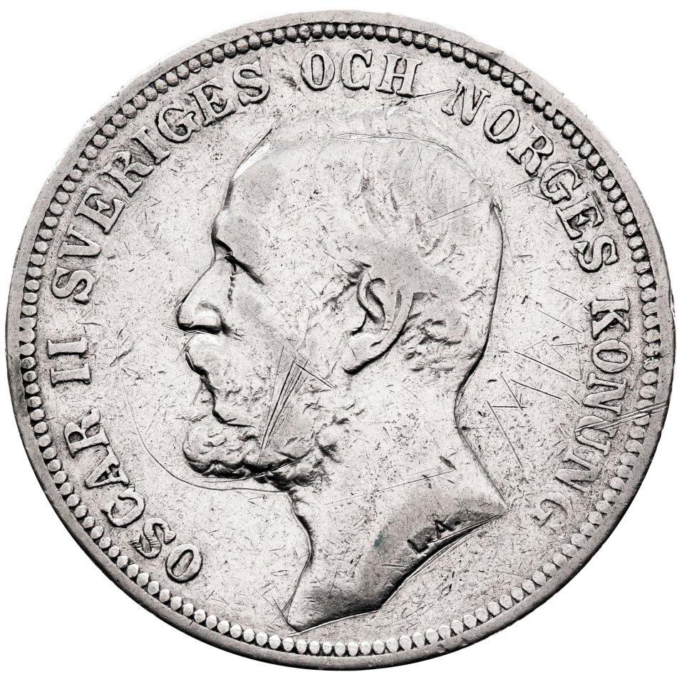 2 Kronor - Oscar II. 1893