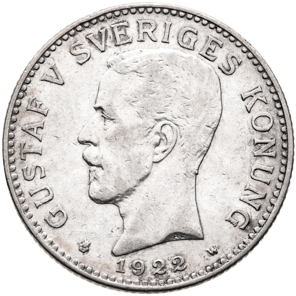 2 Kronor - Gustaf V. 1922