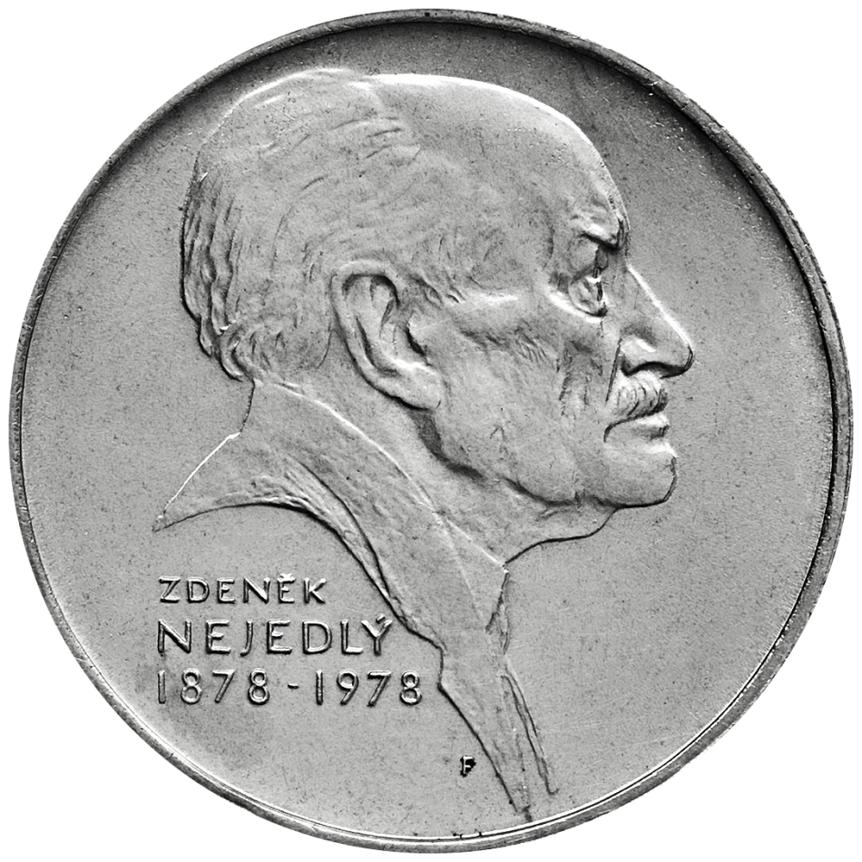 Pamětní stříbrná mince 50 Kčs Sté výročí narození Zdeňka Nejedlého 1978