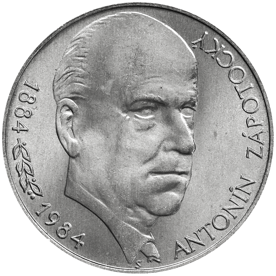 Pamětní stříbrná mince 100 Kčs Sté výročí narození Antonína Zápotockého 1984