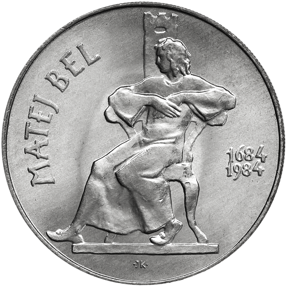Pamětní stříbrná mince 100 Kčs Třísté výročí narození Mateja Bela 1984