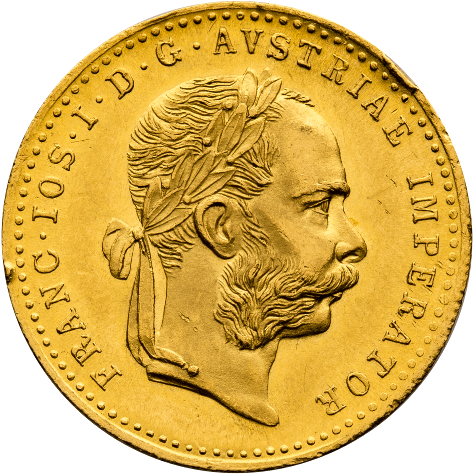 Zlatá mince Dukát 1915 F.J.I. Novoražba