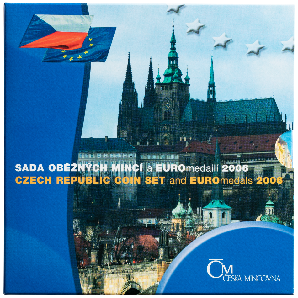 Sada oběžných českých mincí 2006 - České euromince