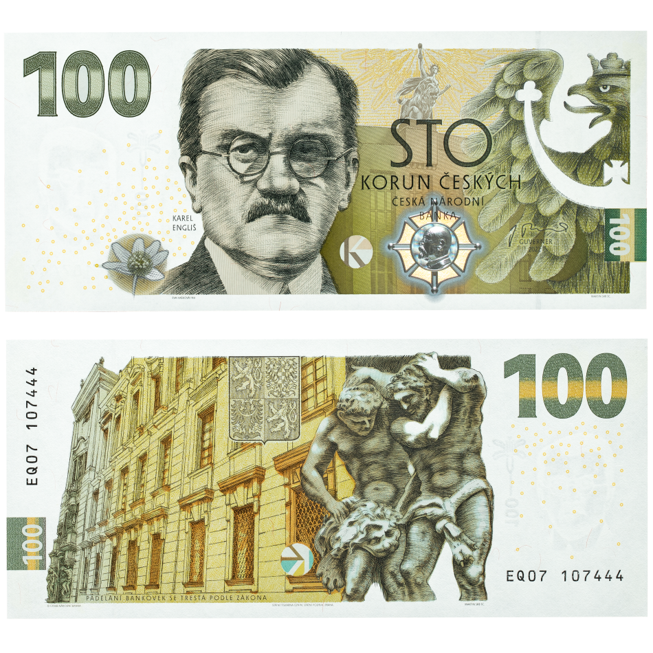 Pamětní bankovka 100 Kč 2022 Karel Engliš