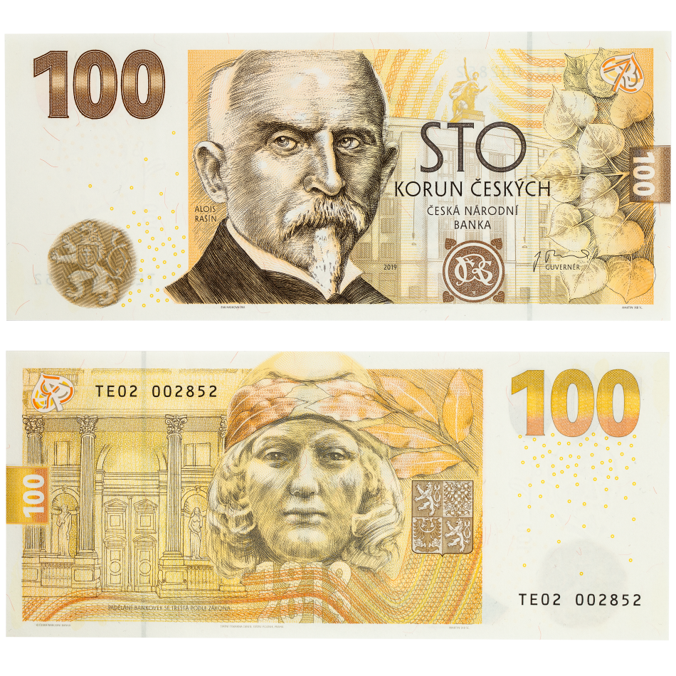 Pamětní bankovka 100 Kč 2019 Alois Rašín