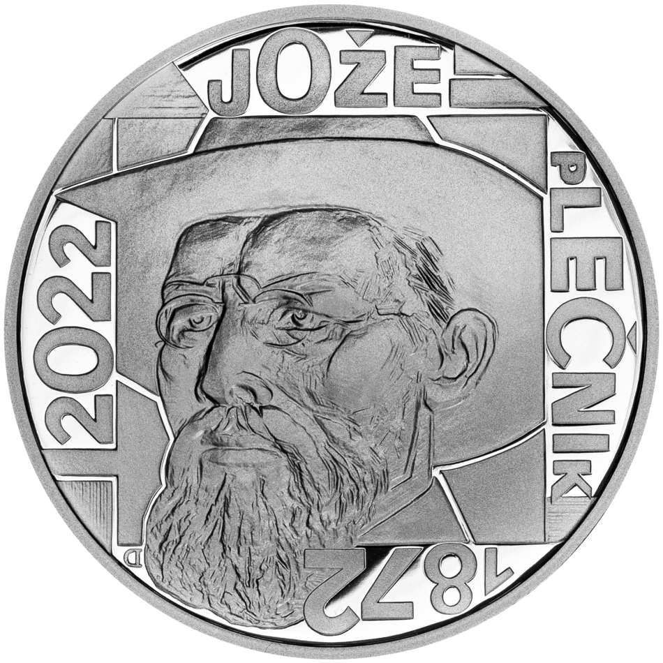 Stříbrná mince 200 Kč 2022 Jože Plečnik proof