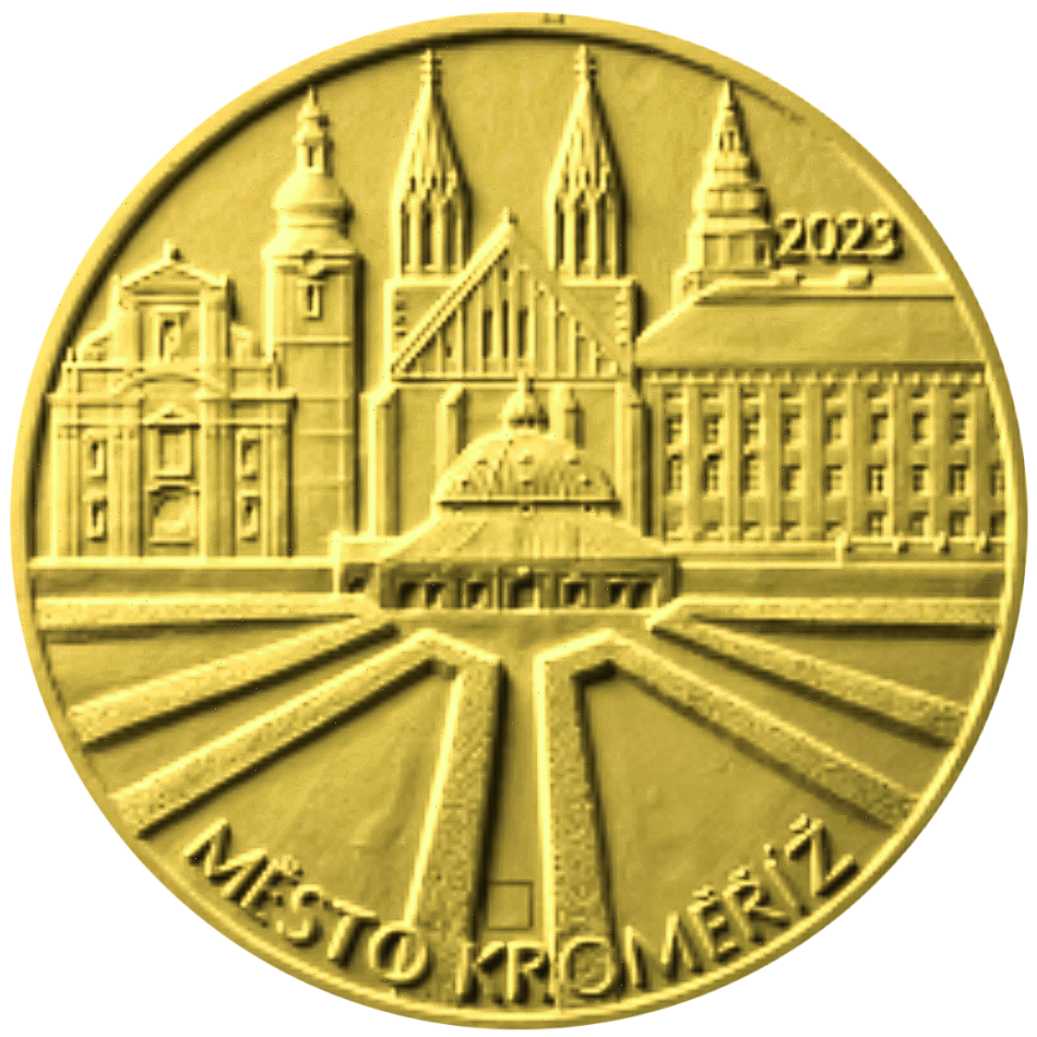 Zlatá mince 5000 Kč 2023 Město Kroměříž