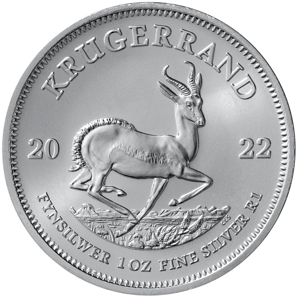Stříbrná investiční mince Krugerrand 1 Oz 2022