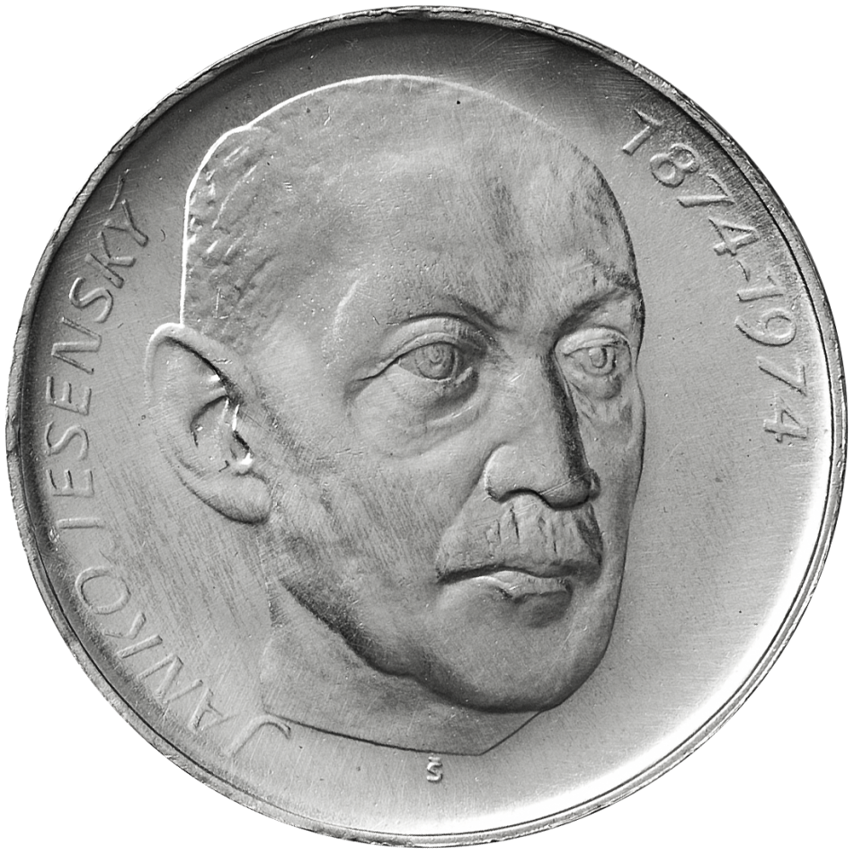 Pamětní stříbrná mince 50 Kčs Sté výročí narození básníka Janko Jesenského 1974