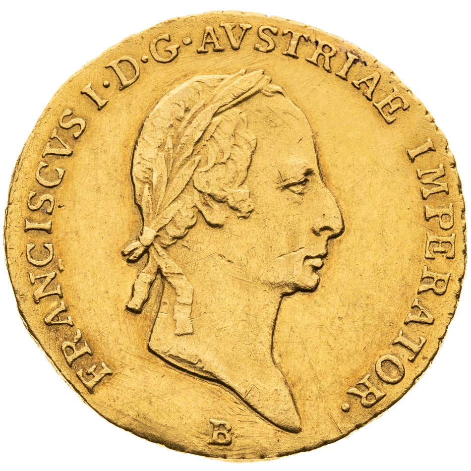 Zlatá mince dukát 1829 B - František II.