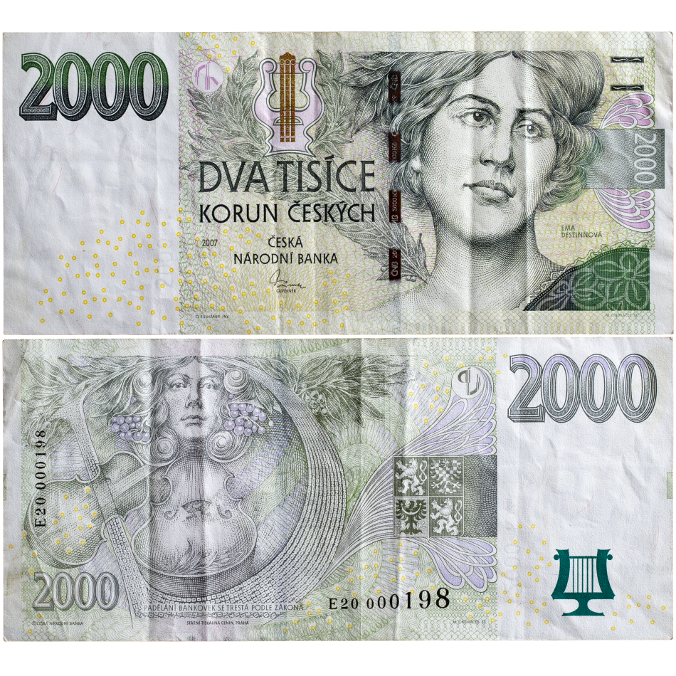 Česká bankovka 2.000 Kč 2007 - série E -