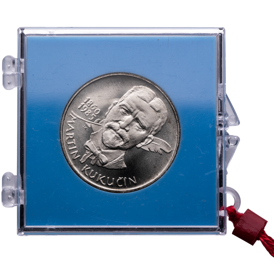 Pamětní stříbrná mince 100 Kčs 125. Výročí narození Martina Kukučína 1985 proof