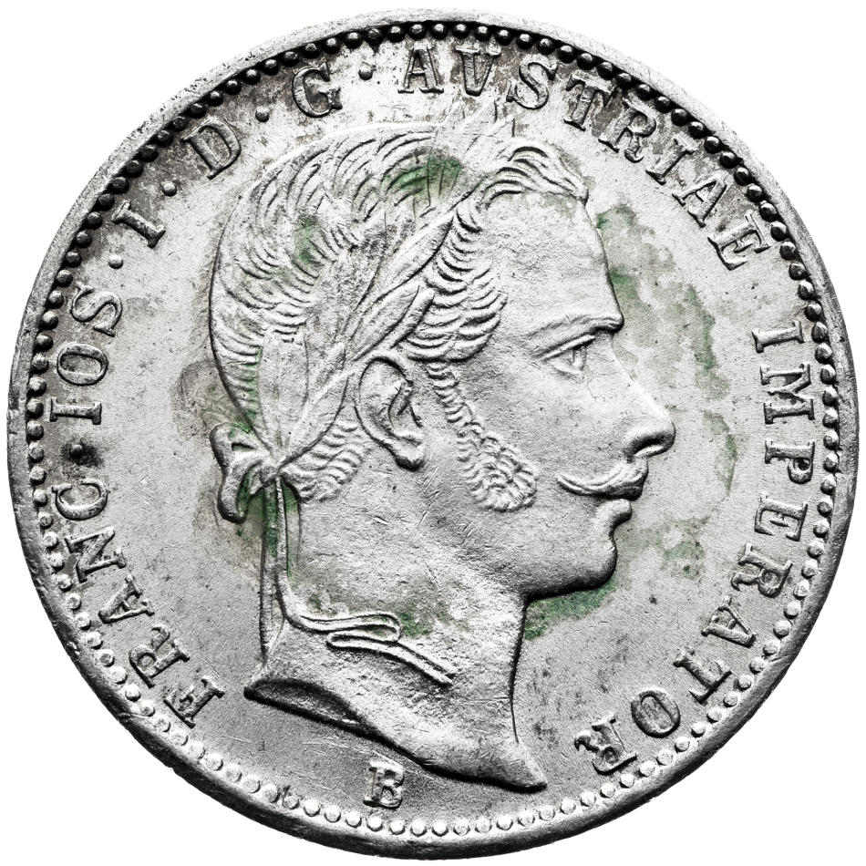 Stříbrná mince 1/4 Zlatník 1860 B