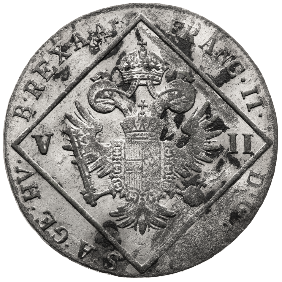 Stříbrná mince 7 Krejcar 1802 C