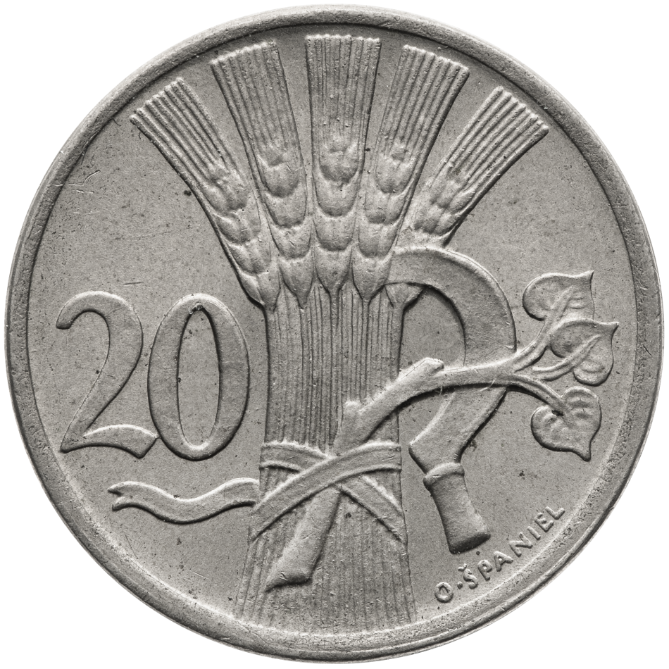 Mince 20 haléř 1921
