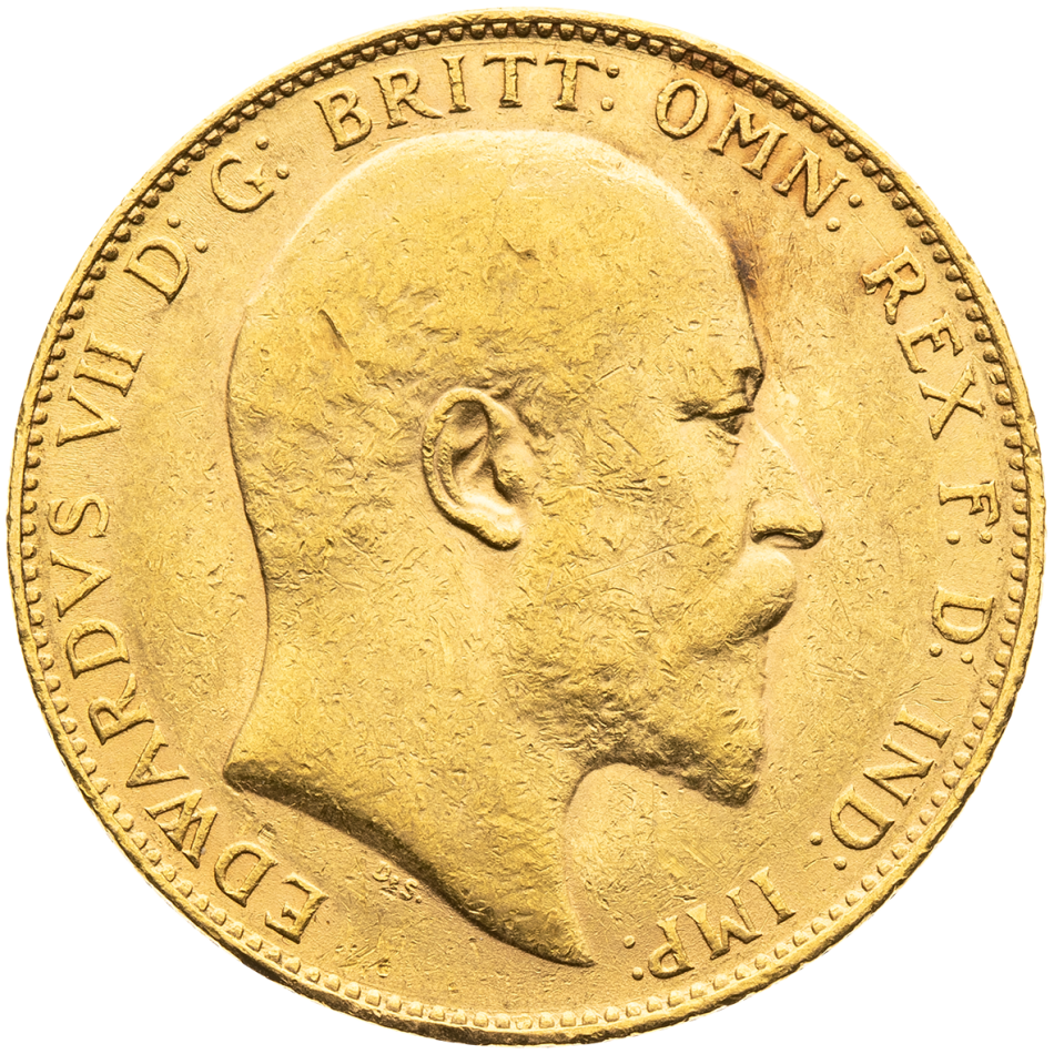 Zlatá mince Gold Sovereign 1909 - Edward VII.