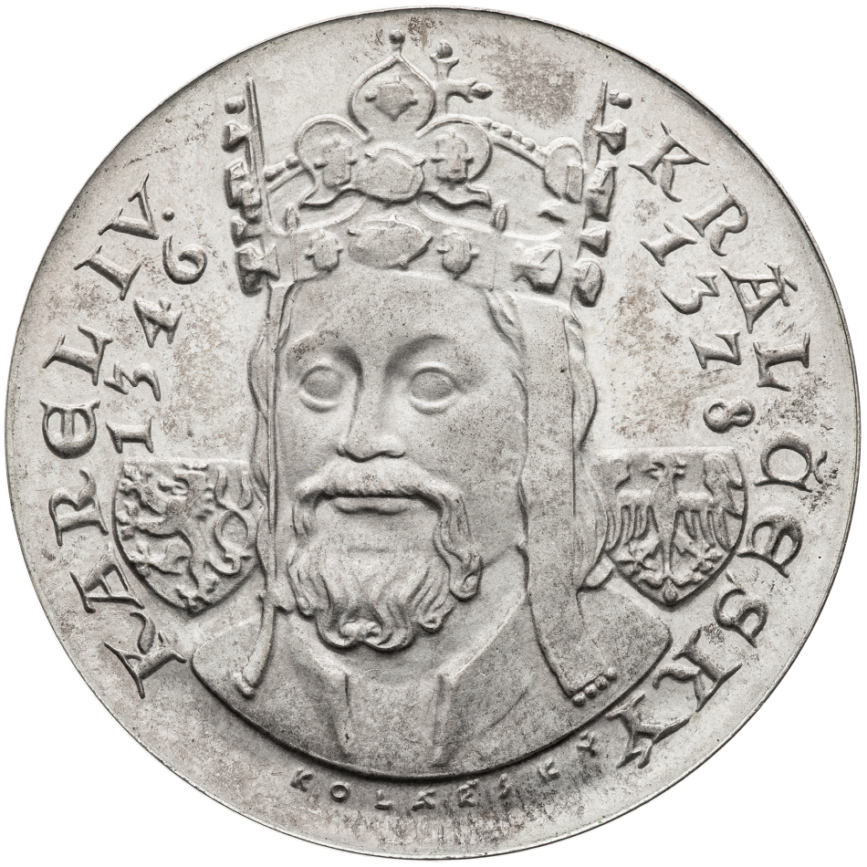 Stříbrná medaile 600. výročí úmrtí Karla IV. 1978