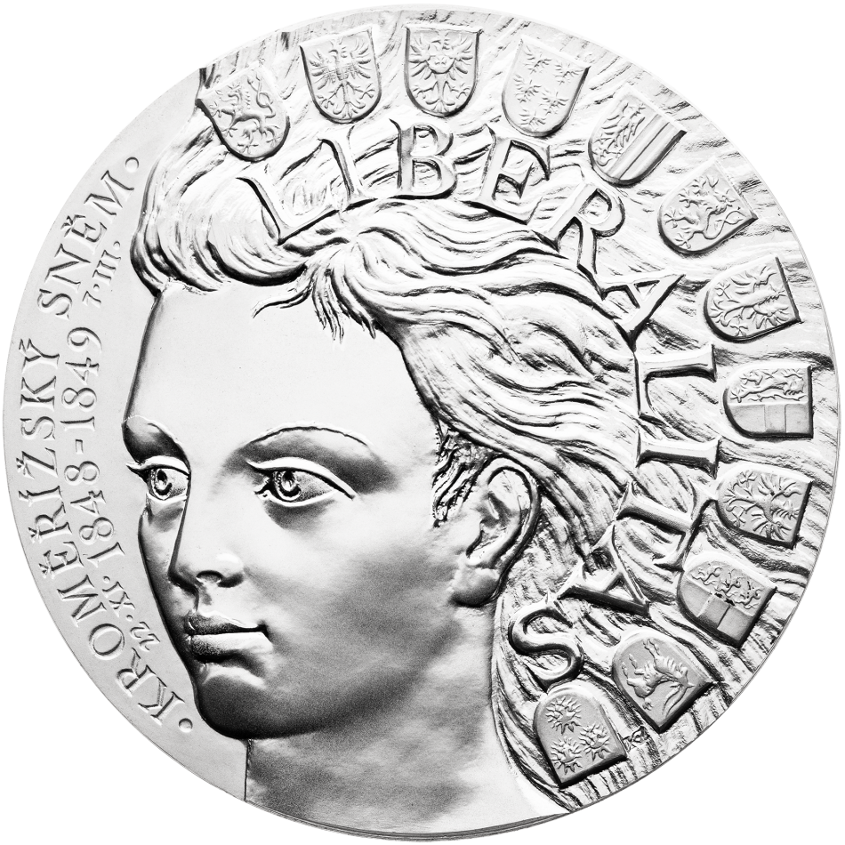 Stříbrná medaile 150. výročí Kroměřížského sněmu
