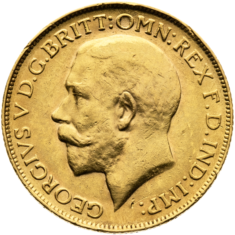 Zlatá mince Gold Sovereign, George V. 1917