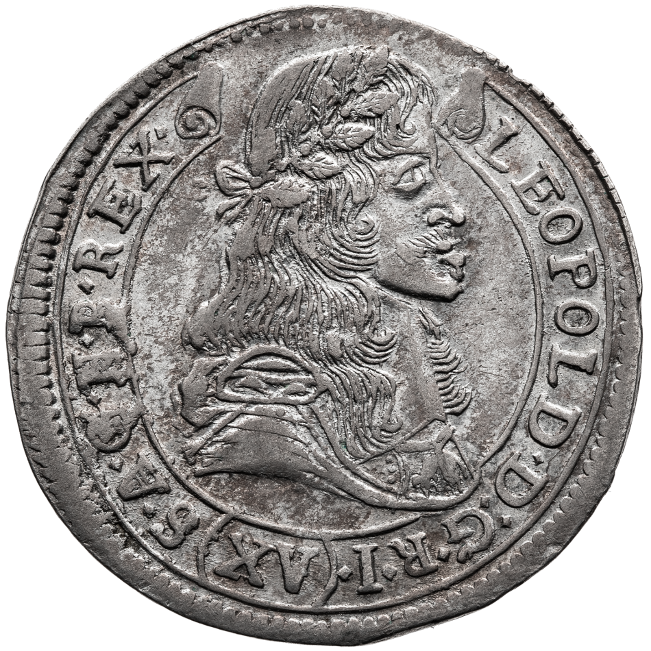 Stříbrná mince XV. Krejcar 1684 - Kremnica - Leopold I.