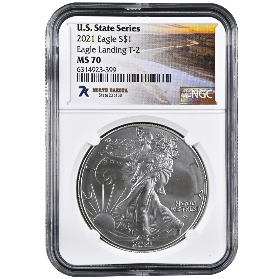 Stříbrná mince, American Silver Eagle 1 Oz 2021 - typ 2.