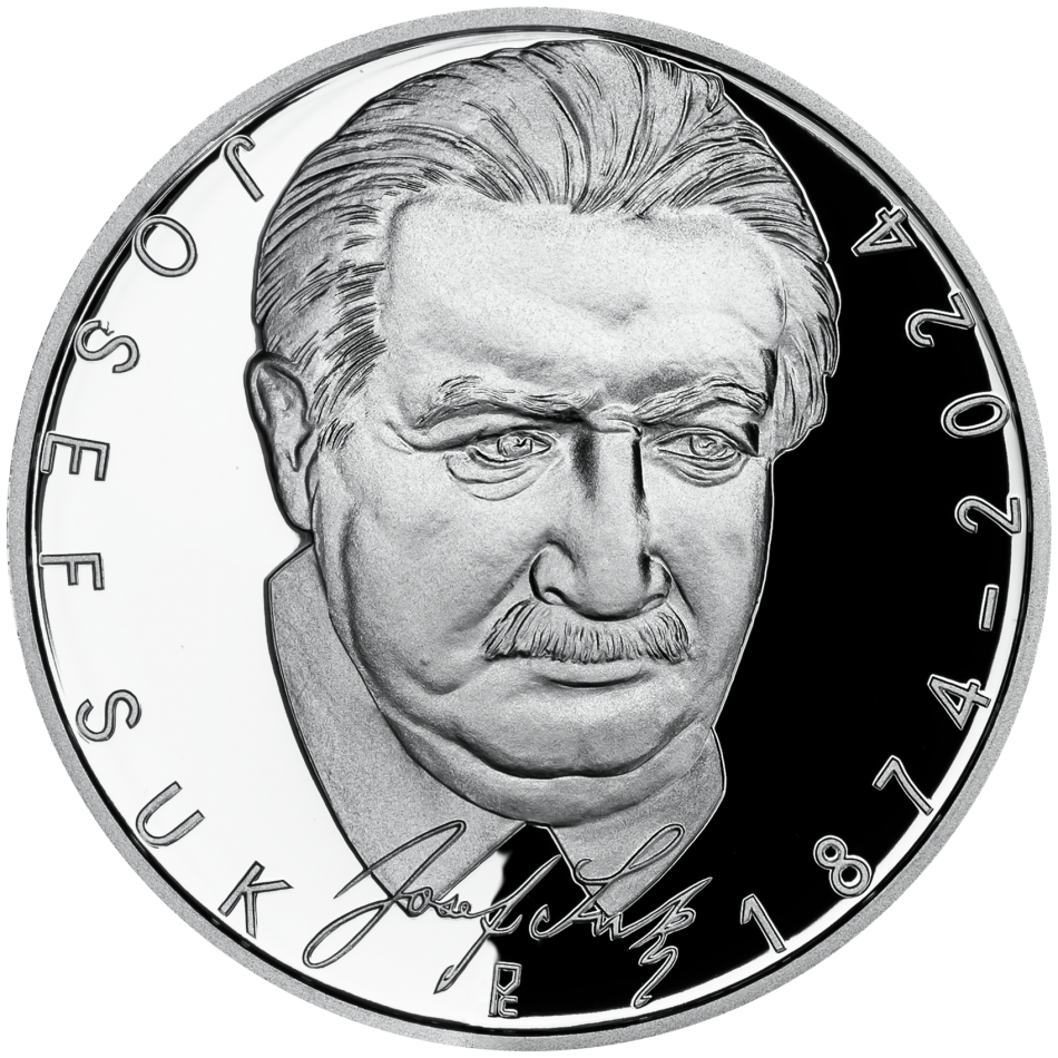 Pamětní stříbrná mince 200 Kč - 150. výročí narození Josefa Suka 2024 proof