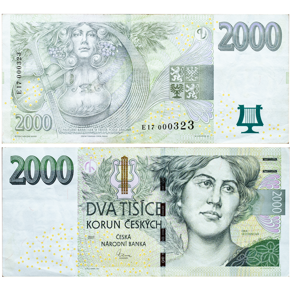Česká bankovka 2.000 Kč 2007 - série E -