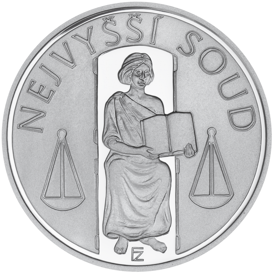 Pamětní stříbrná stokoruna Nejvyšší soud 2025 proof