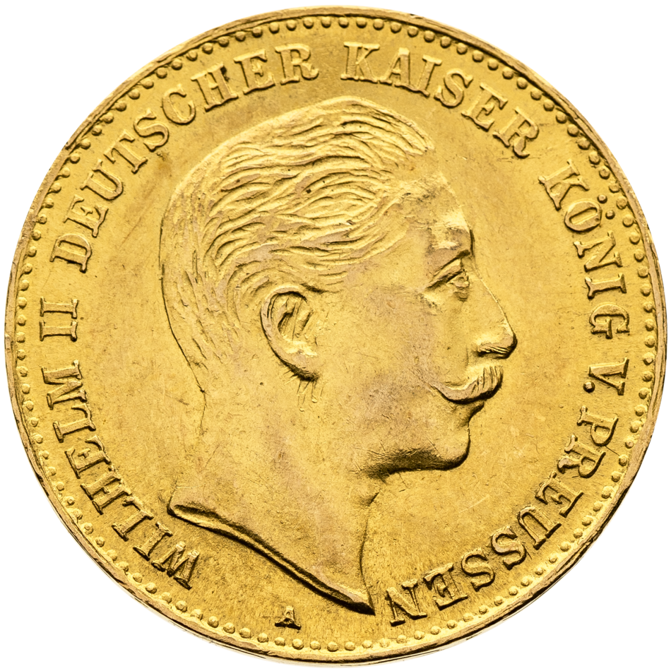 Zlatá mince 10 Mark 1905 A - Wilhelm II.