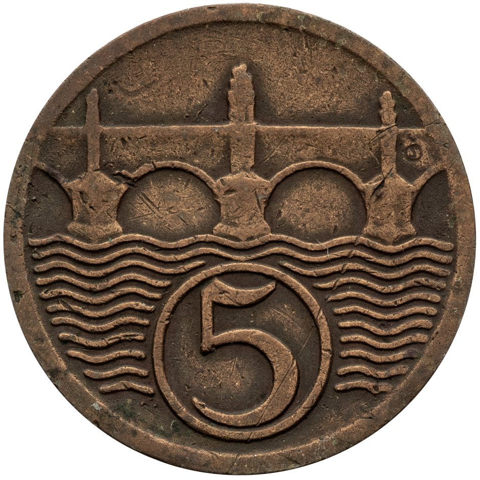 Mince 5 haléř 1930