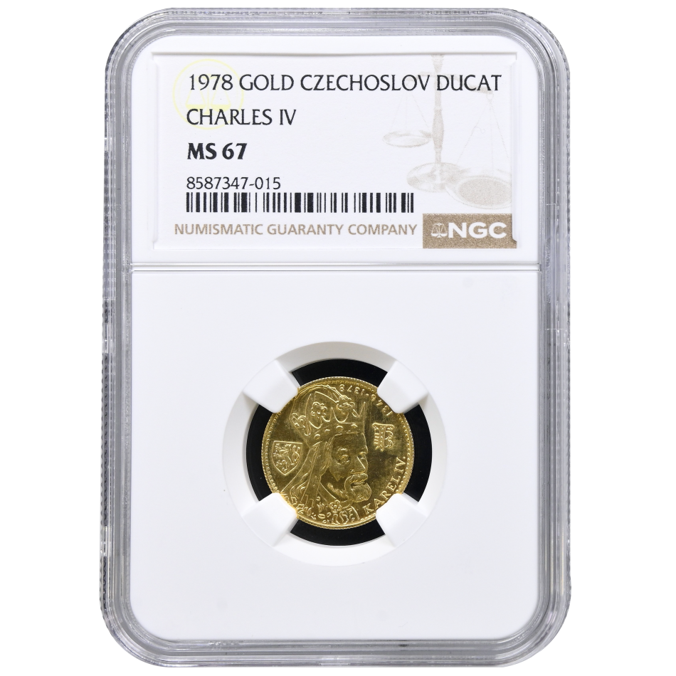 Zlatý dukát 1978 NGC MS 67