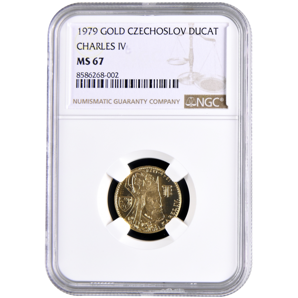 Zlatý dukát 1979 NGC MS 67