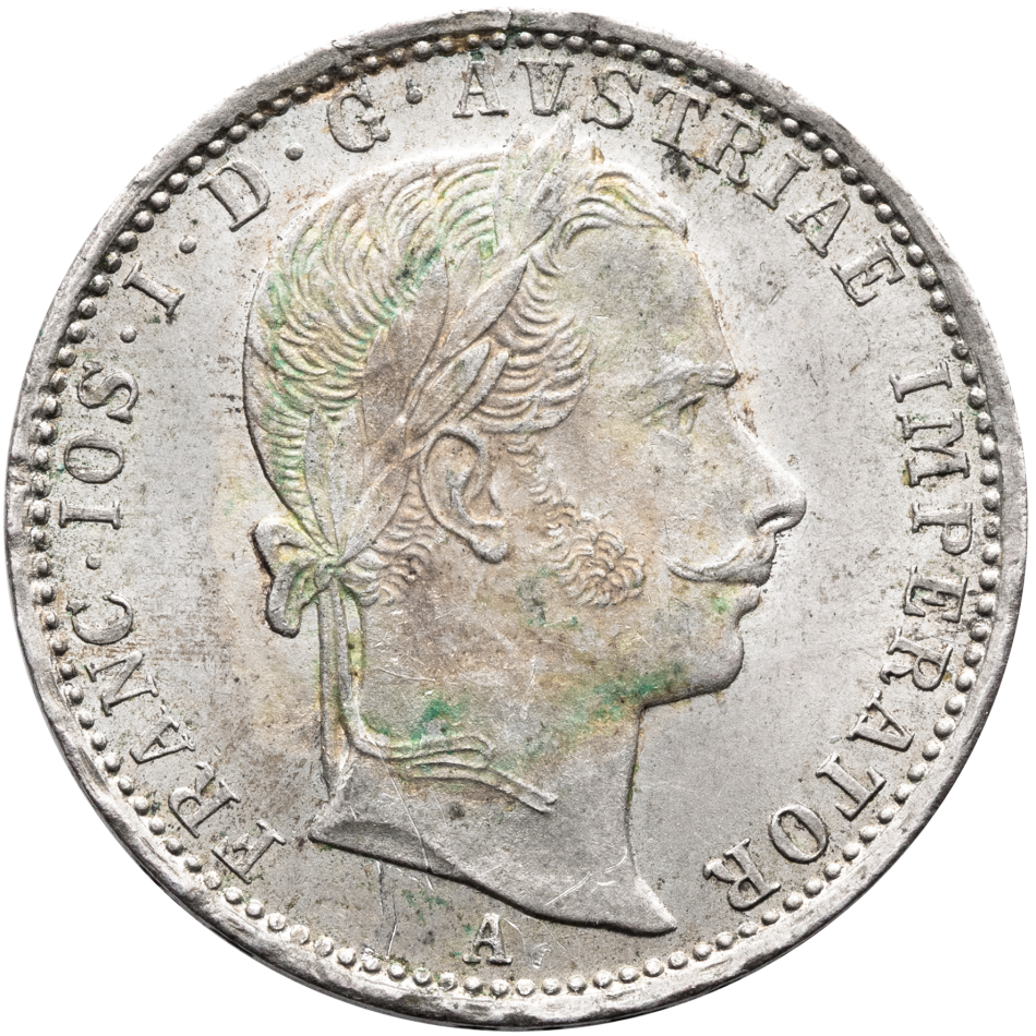 Stříbrná mince 1/4 Zlatník 1859 A
