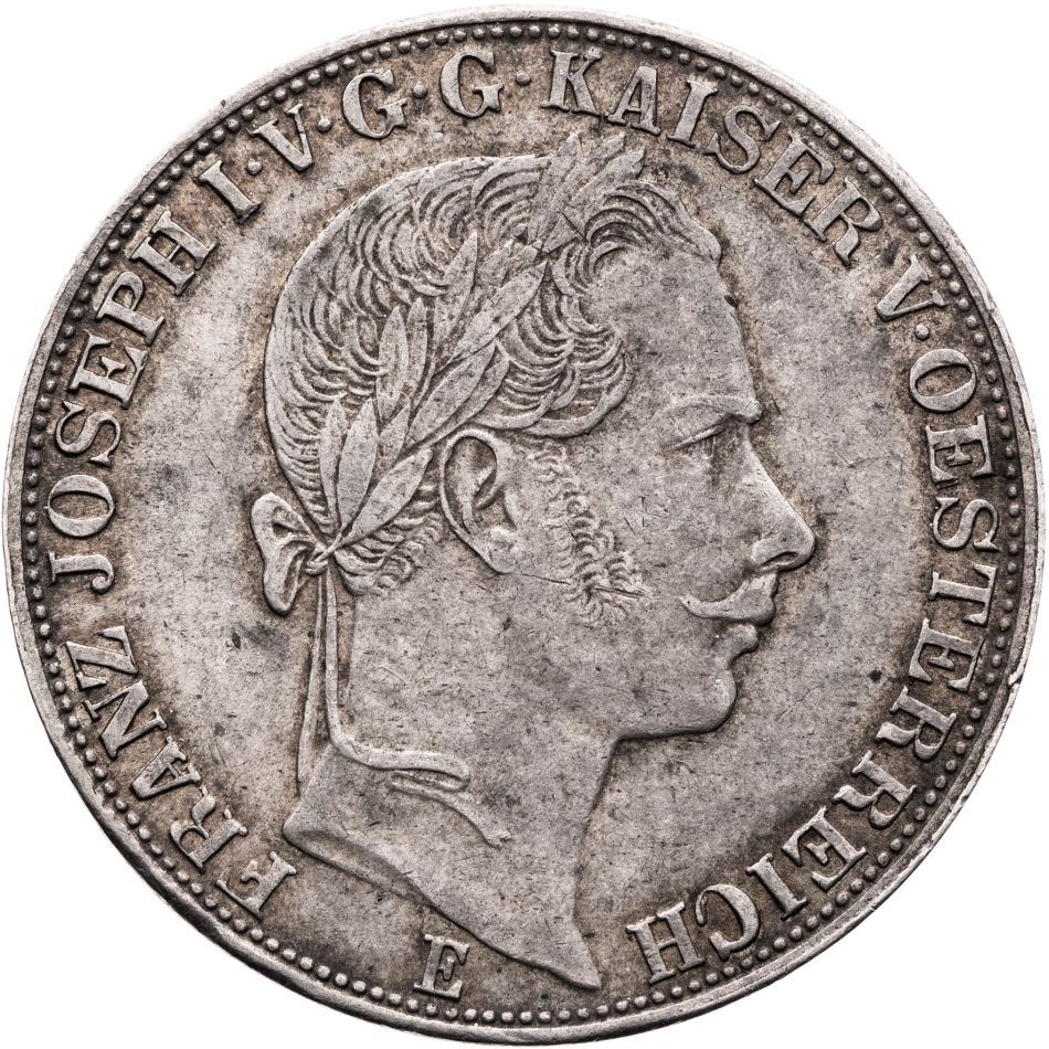 Stříbrná mince Spolkový tolar 1865 E – František Josef I.