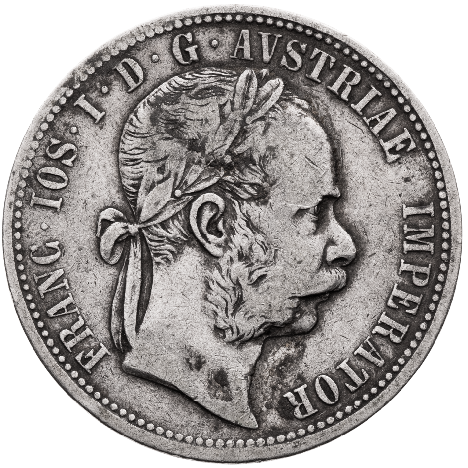 Stříbrná mince 1 Zlatník 1872 – František Josef I.