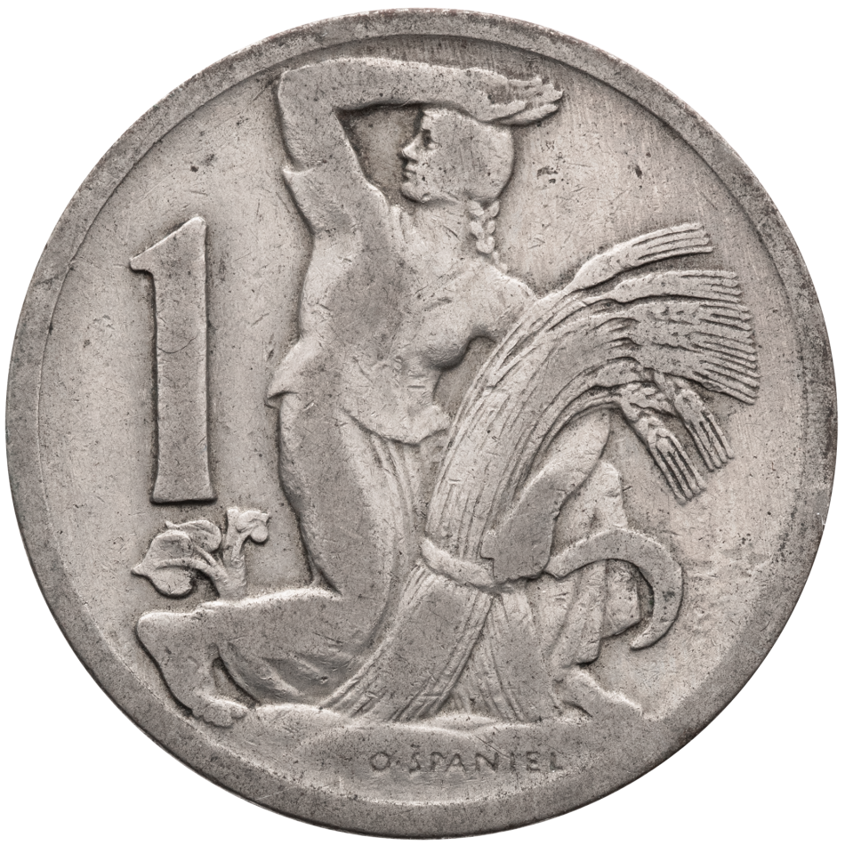 Oběžná mince 1 koruna 1925